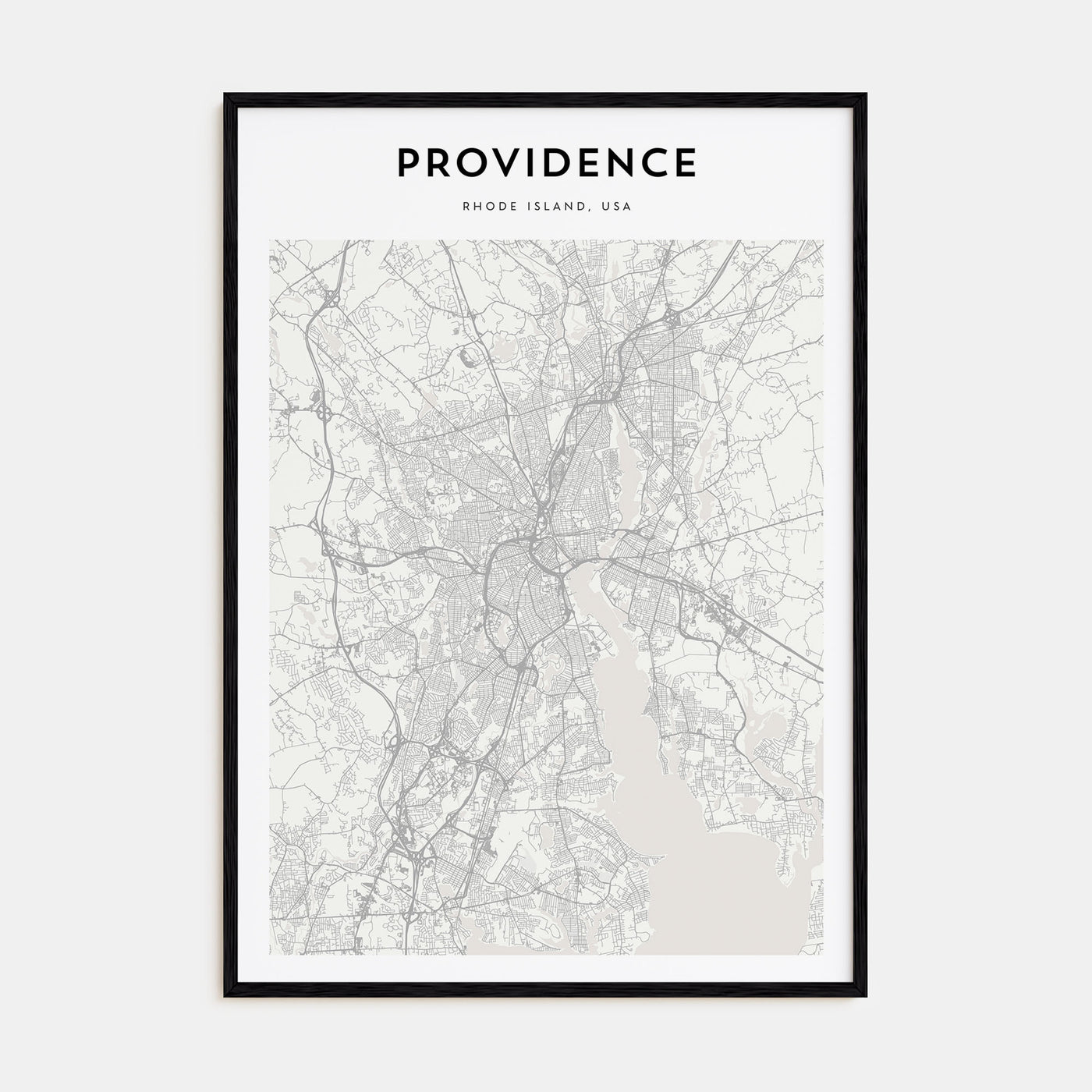 Providence Map Portrait Poster