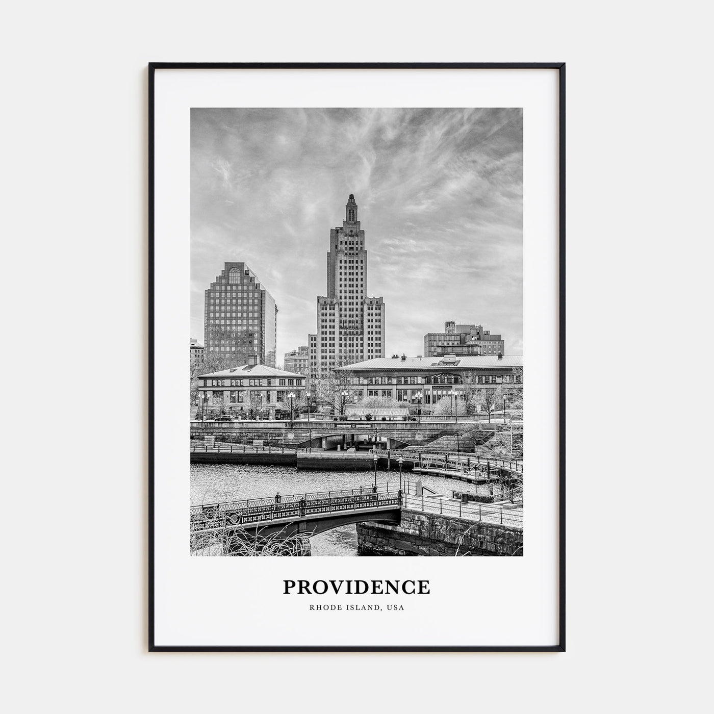 Providence Portrait B&W Poster