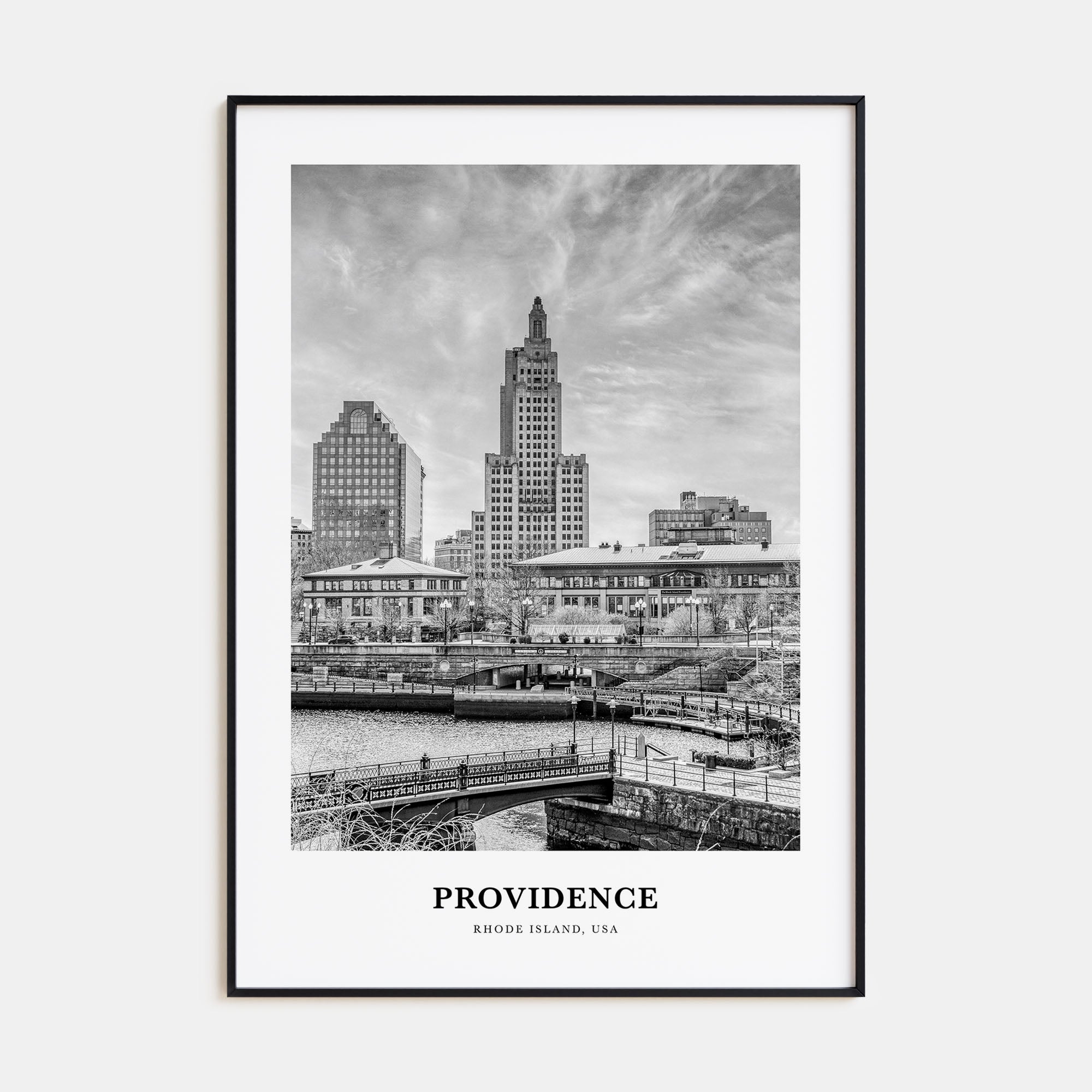 Providence Portrait B&W Poster