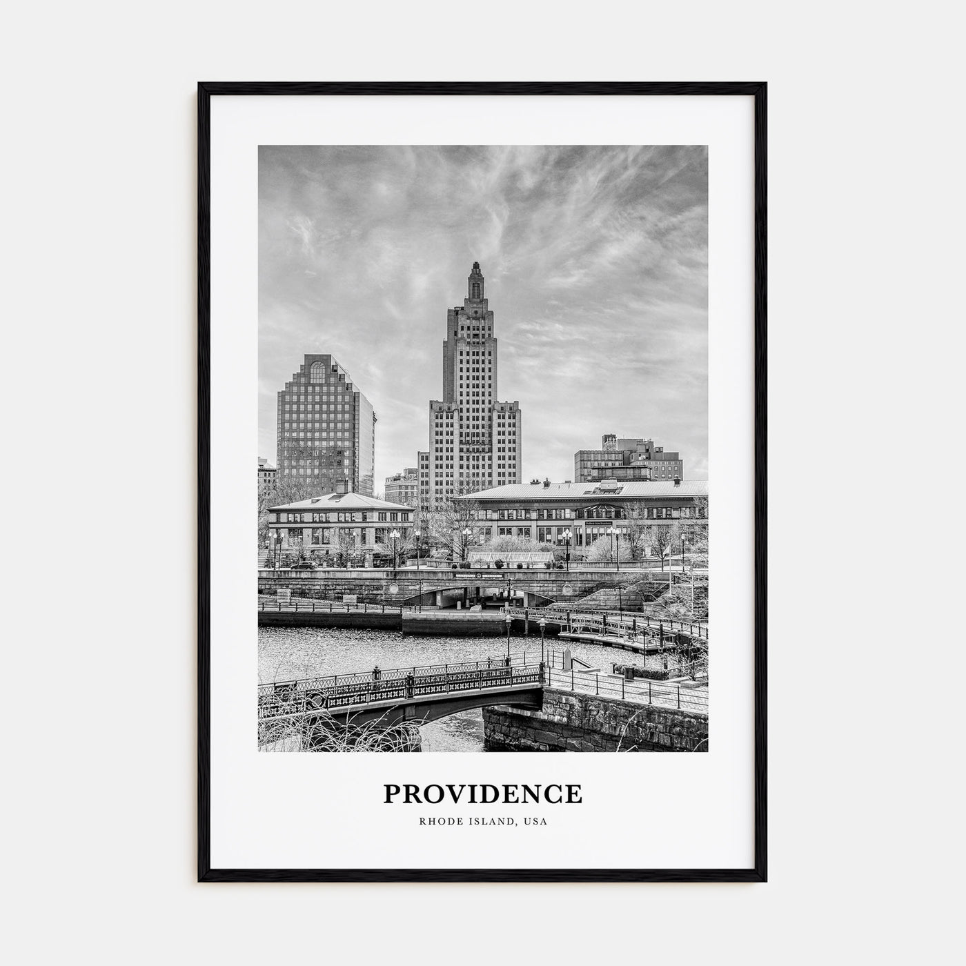 Providence Portrait B&W Poster