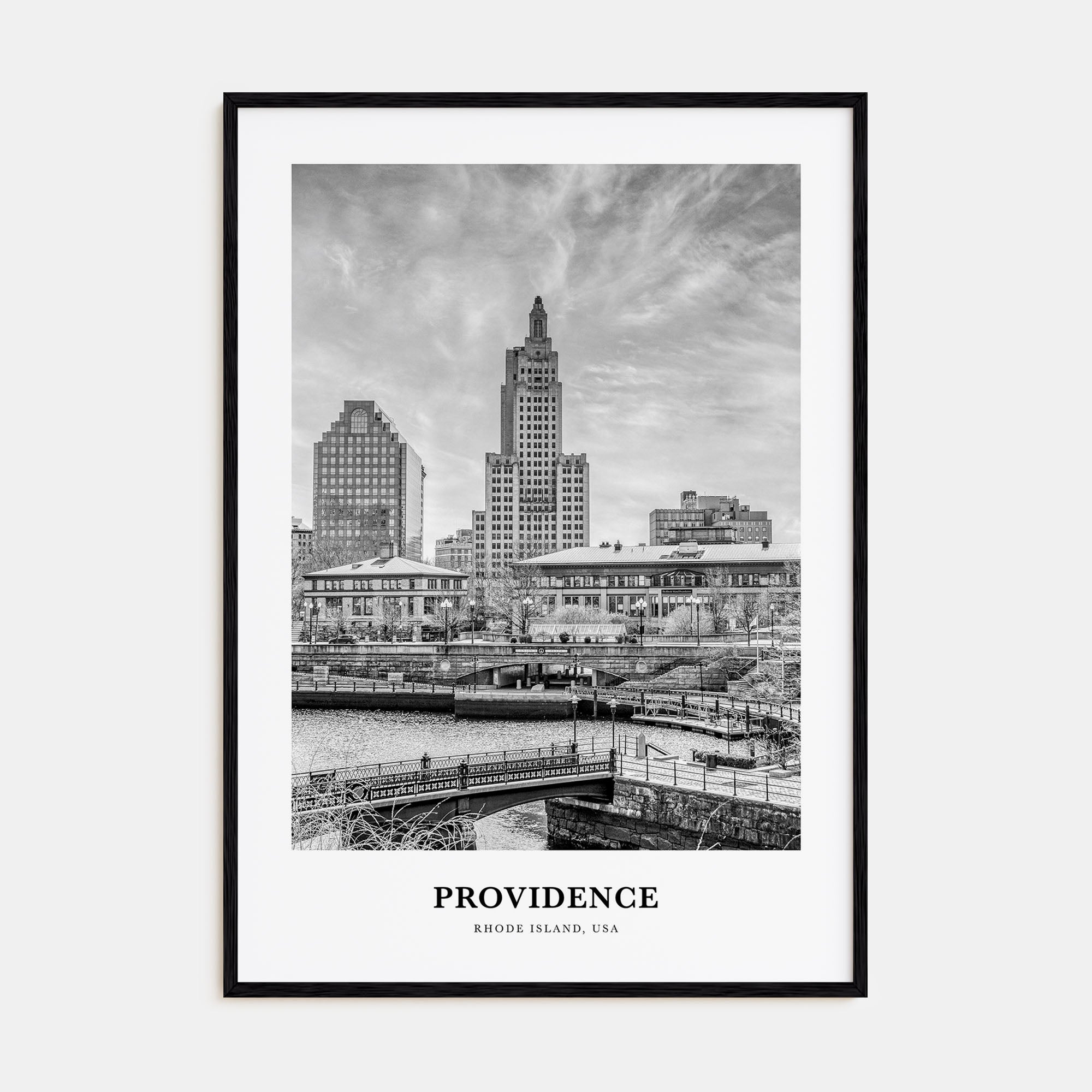 Providence Portrait B&W Poster