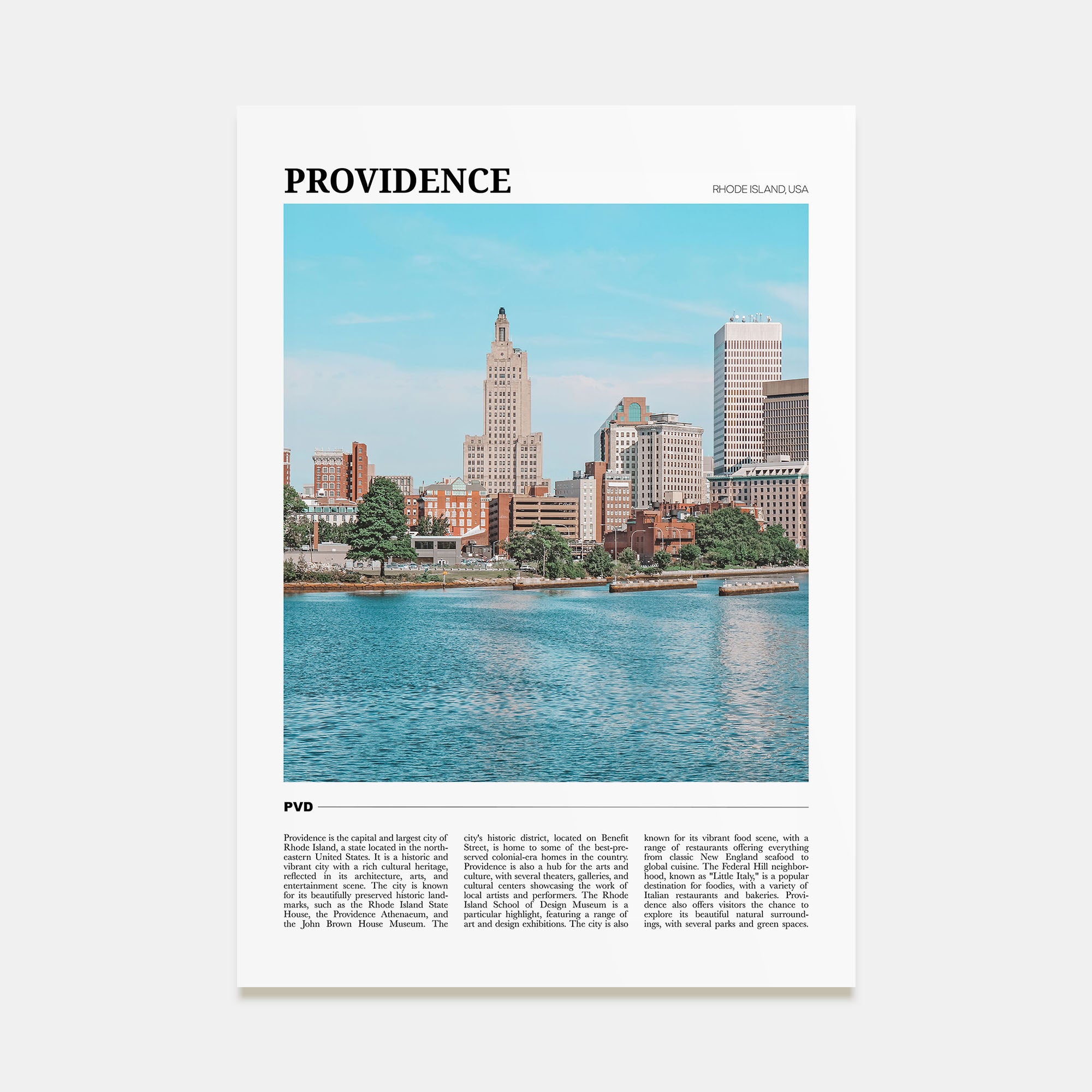 Providence Travel Color Poster
