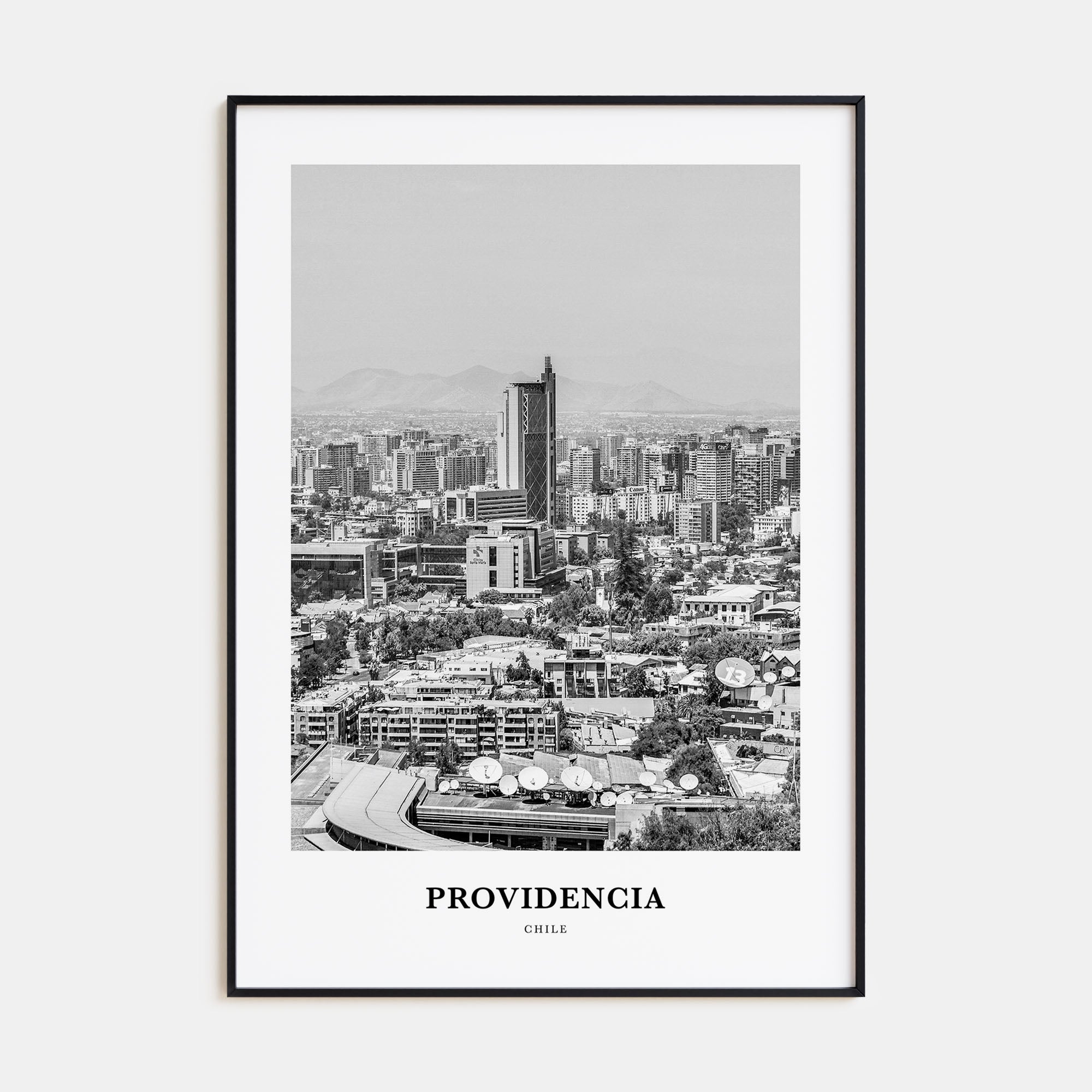 Providencia Portrait B&W Poster