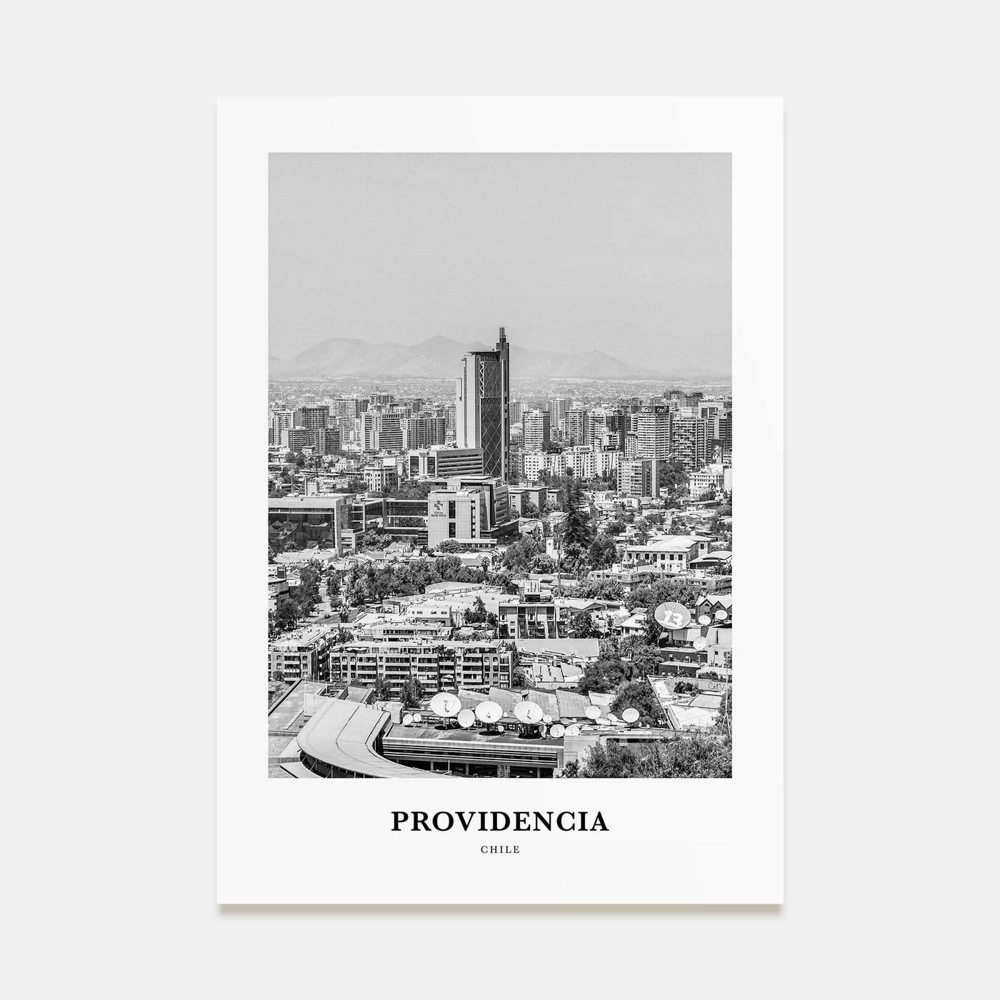 Providencia Portrait B&W Poster
