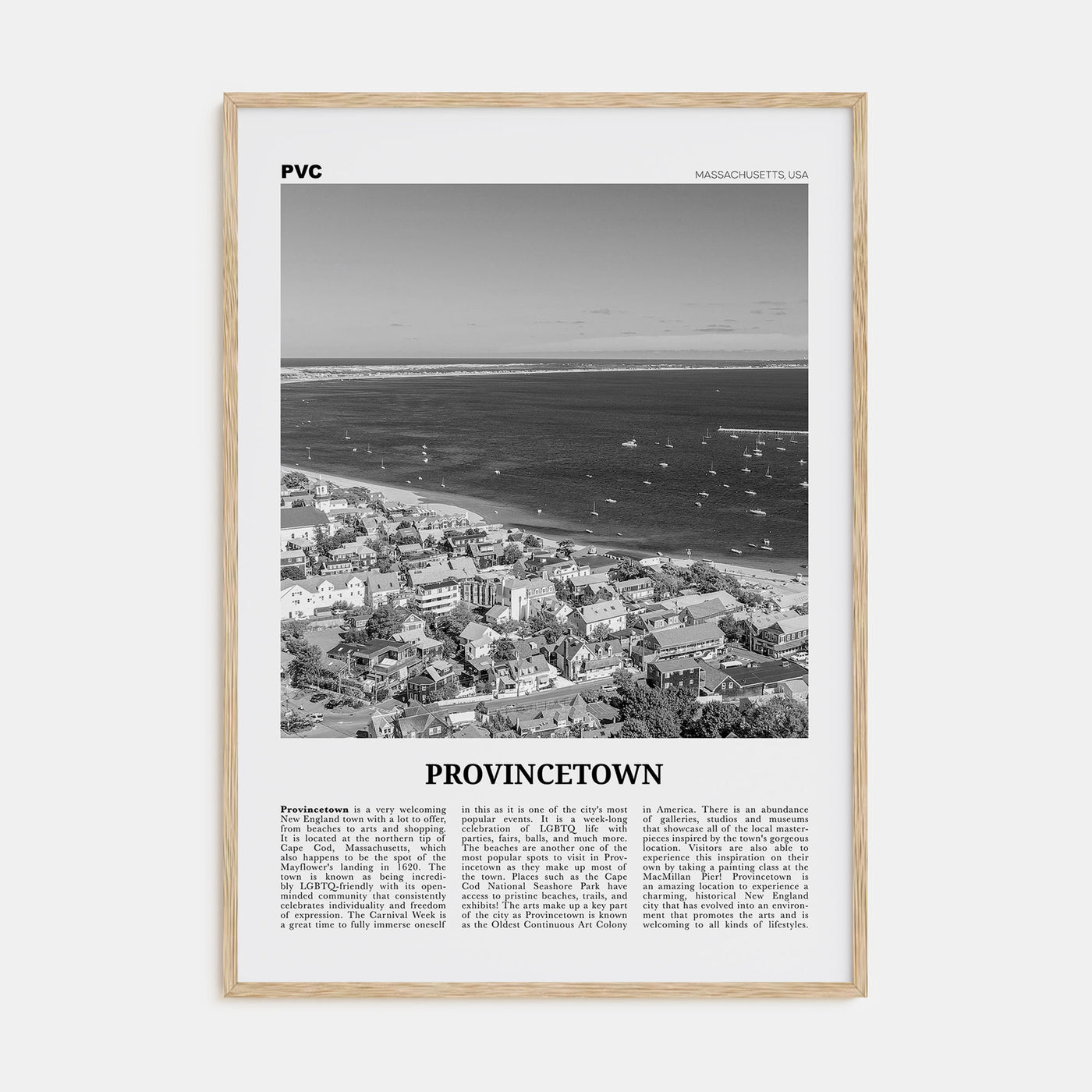 Provincetown Travel B&W Poster