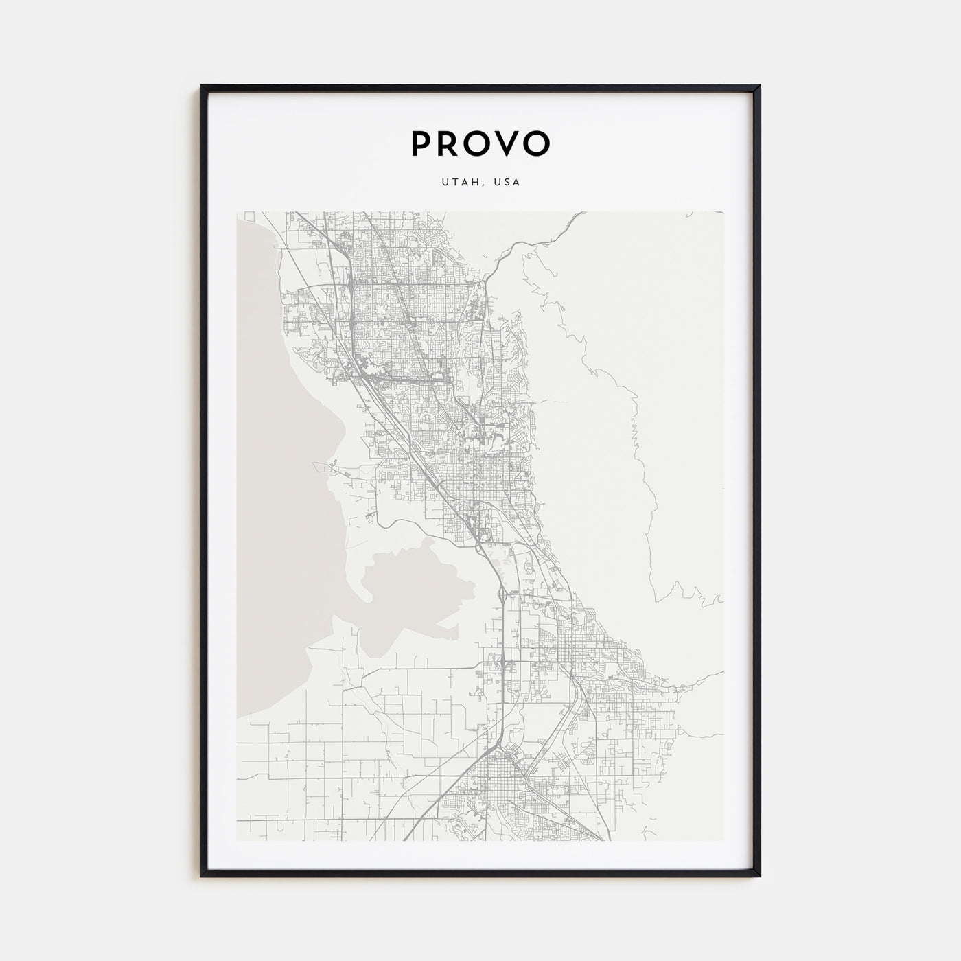 Provo Map Portrait Poster