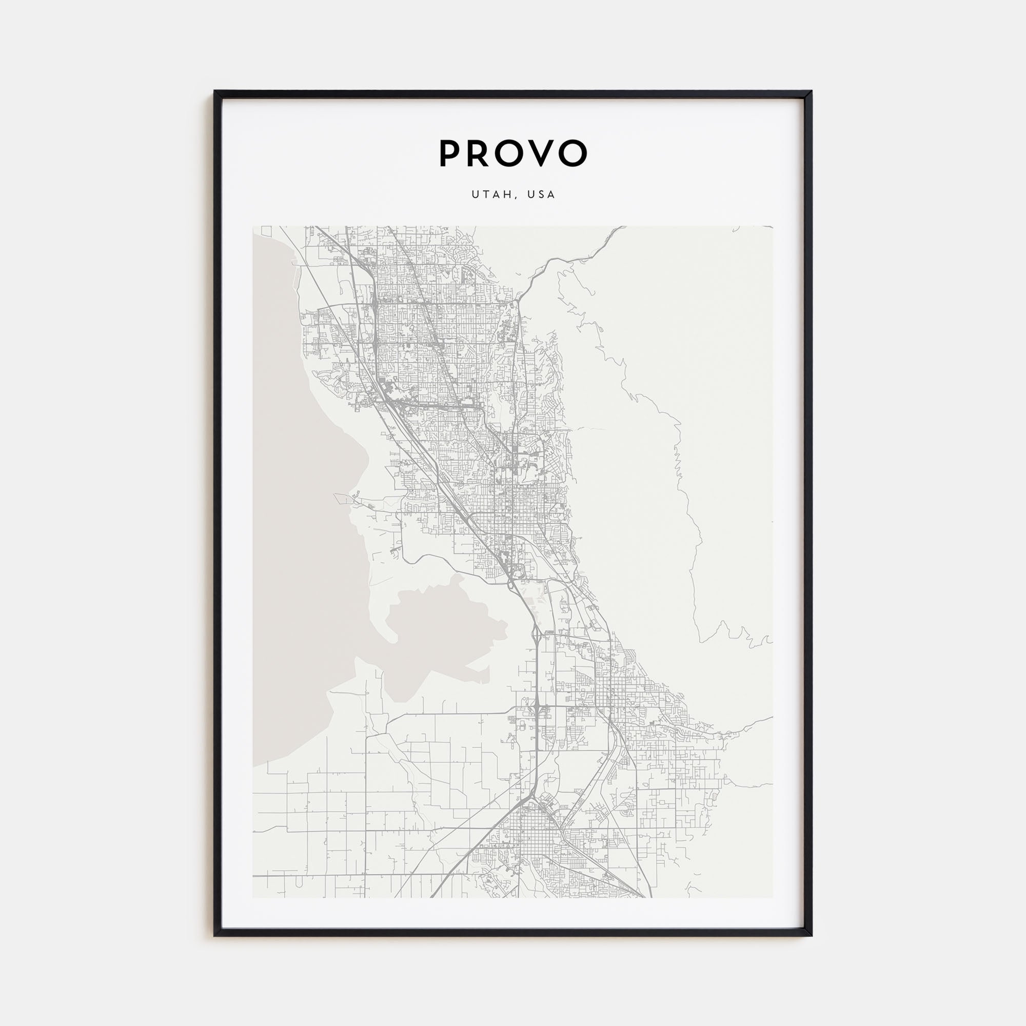 Provo Map Portrait Poster
