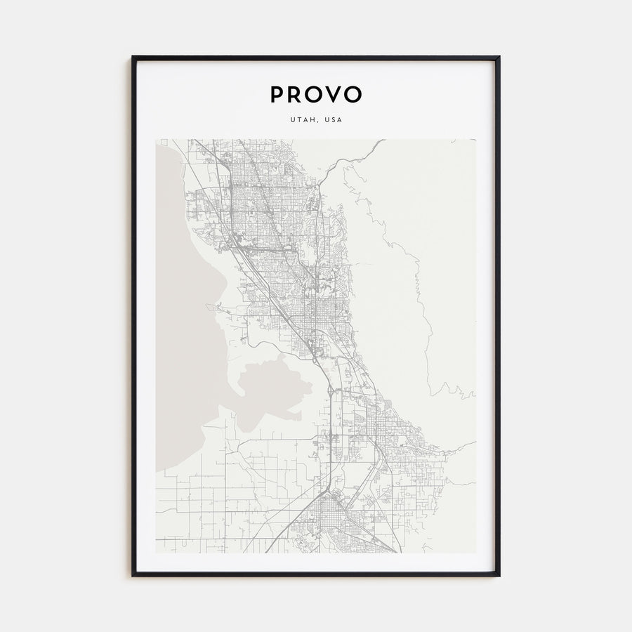 Provo Map Portrait Poster