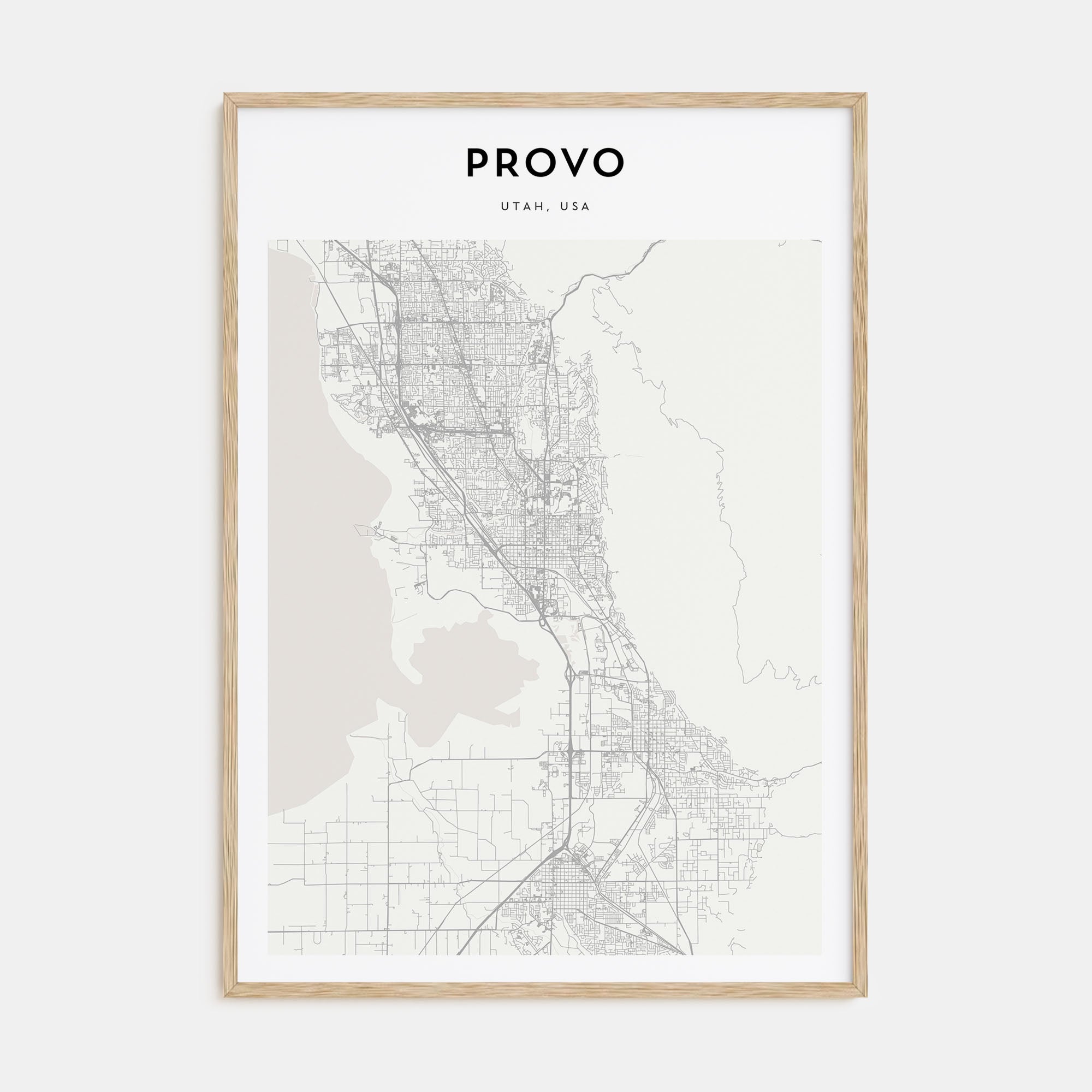 Provo Map Portrait Poster