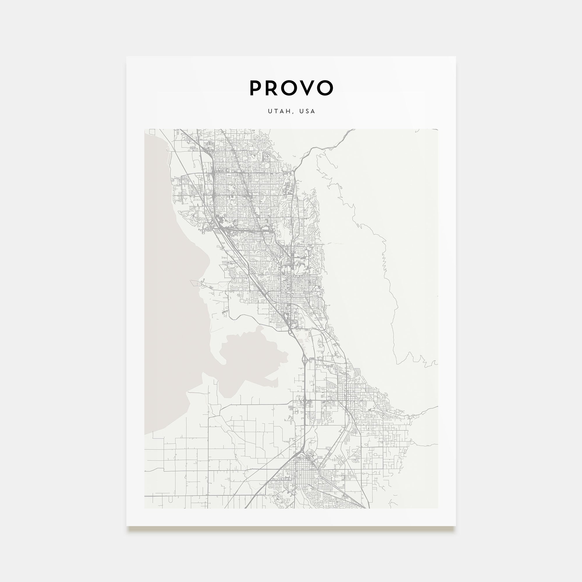 Provo Map Portrait Poster