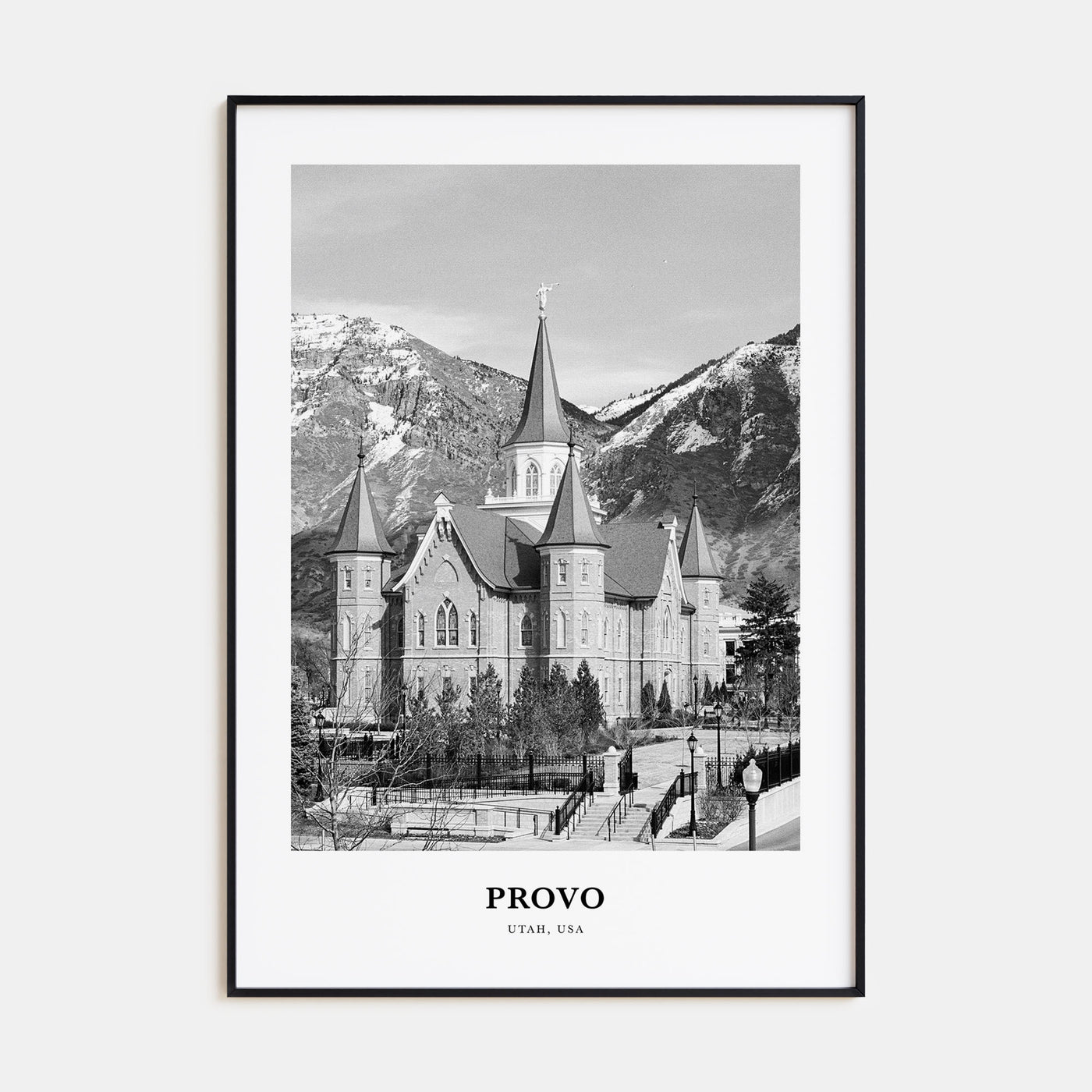 Provo Portrait B&W Poster