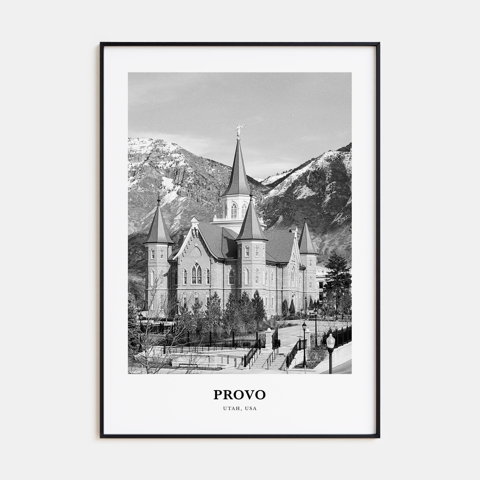 Provo Portrait B&W Poster