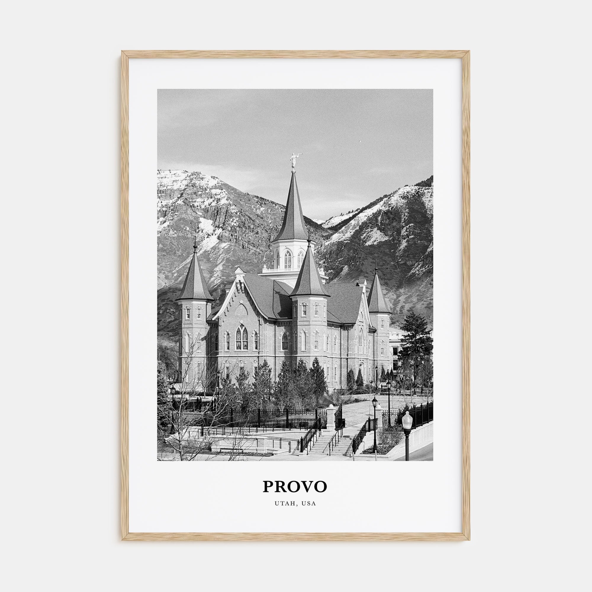 Provo Portrait B&W Poster