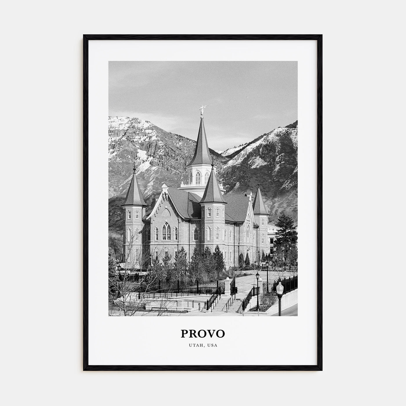 Provo Portrait B&W Poster