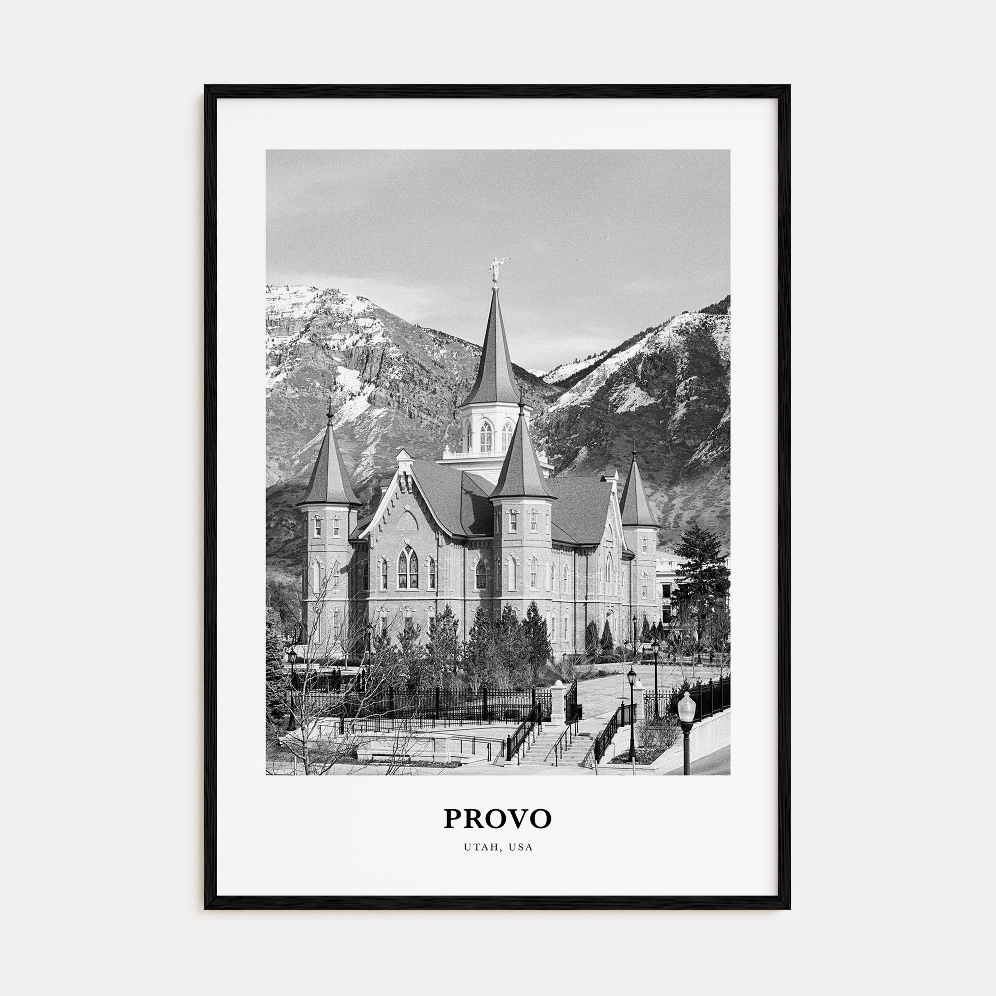 Provo Portrait B&W Poster