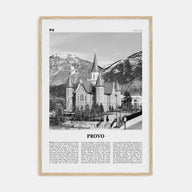 Provo Travel B&W Poster