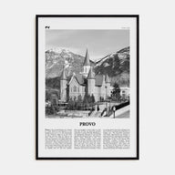 Provo Travel B&W Poster
