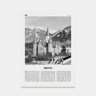 Provo Travel B&W Poster