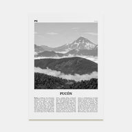 Pucón Travel B&W Poster
