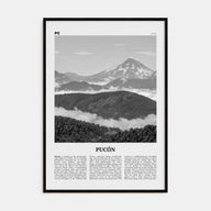Pucón Travel B&W Poster