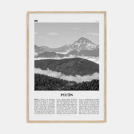 Pucón Travel B&W Poster
