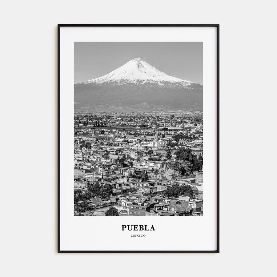Puebla Portrait B&W Poster