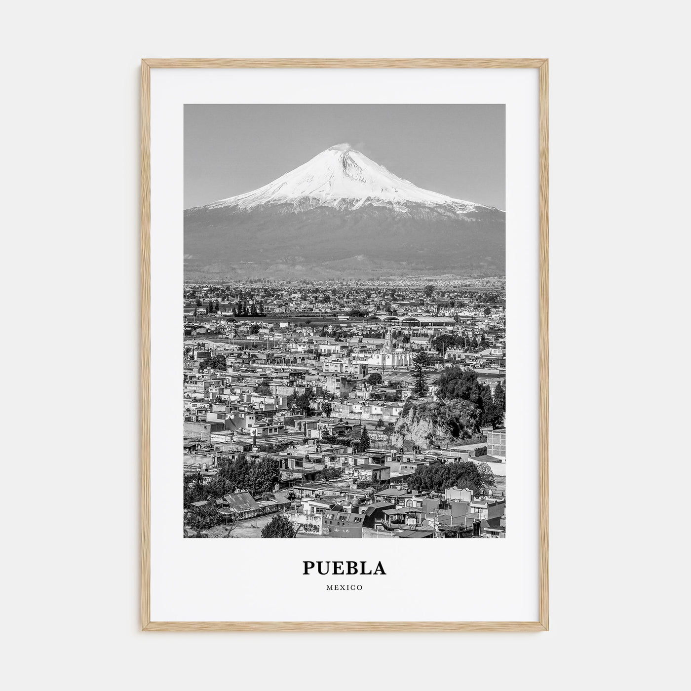 Puebla Portrait B&W Poster