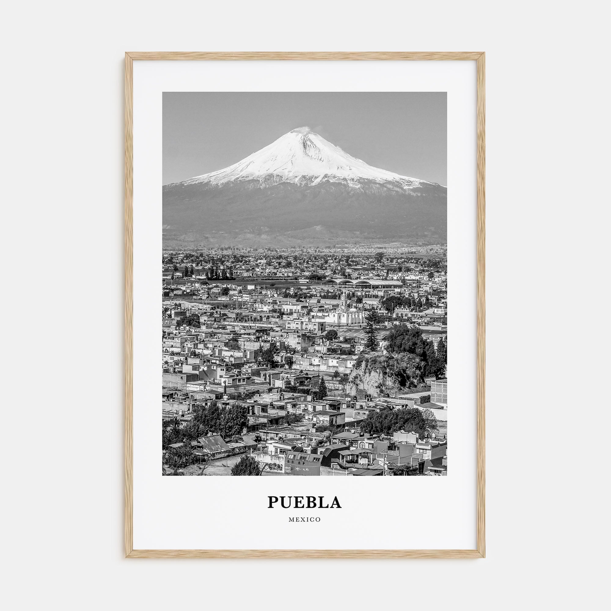Puebla Portrait B&W Poster