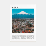 Puebla Travel Color Poster