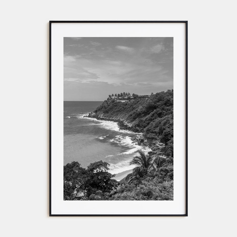 Puerto Escondido Photo B&W Poster