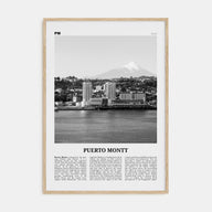 Puerto Montt Travel B&W Poster