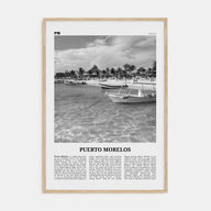Puerto Morelos Travel B&W Poster