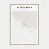 Puerto Plata Map Portrait Poster