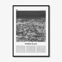 Puerto Plata Print Black and White, Puerto Plata Wall Art, Puerto Plata Poster, Puerto Plata Photo, Puerto Plata Décor, Dominican Republic