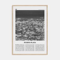 Puerto Plata Travel B&W Poster