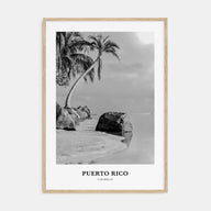 Puerto Rico Portrait B&W No 1 Poster