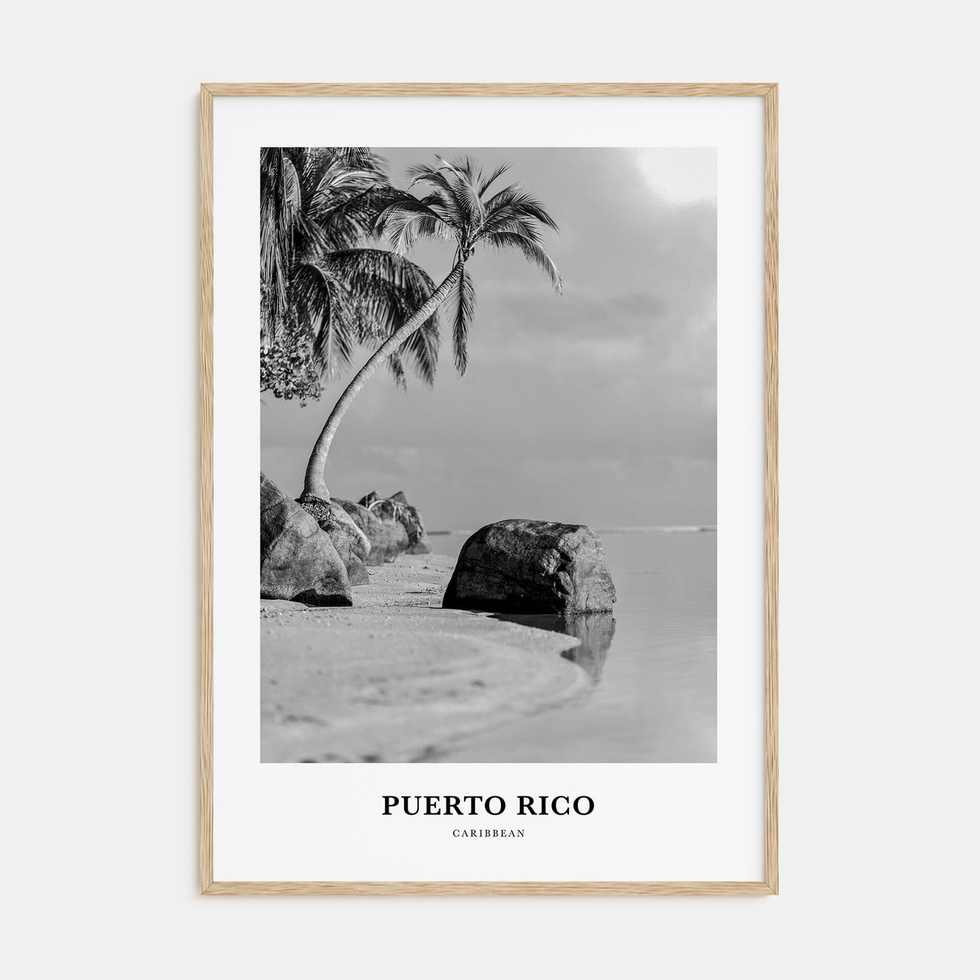 Puerto Rico Portrait B&W No 1 Poster
