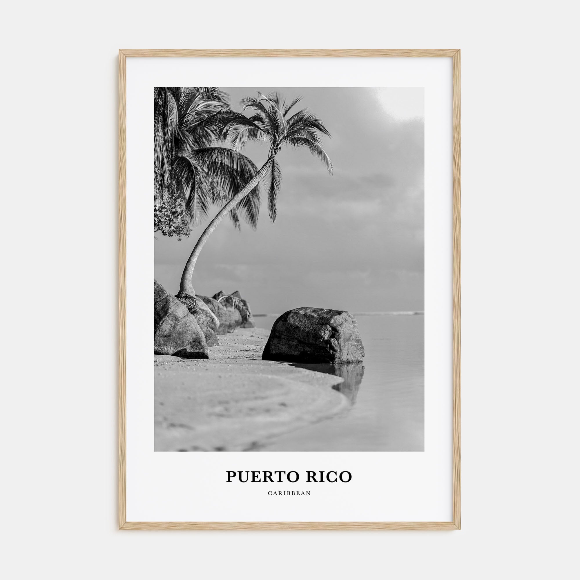 Puerto Rico Portrait B&W No 1 Poster
