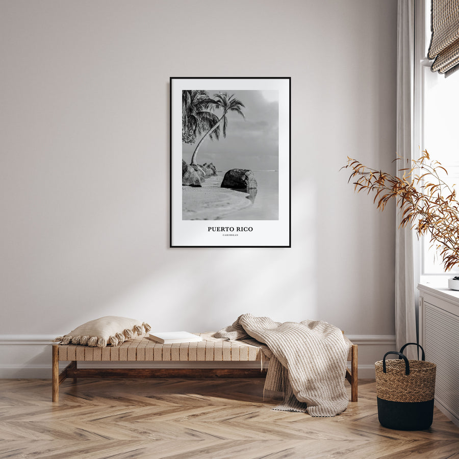 Puerto Rico Portrait B&W No 1 Poster