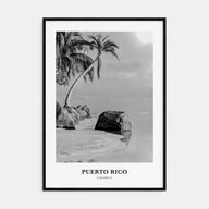 Puerto Rico Portrait B&W No 1 Poster