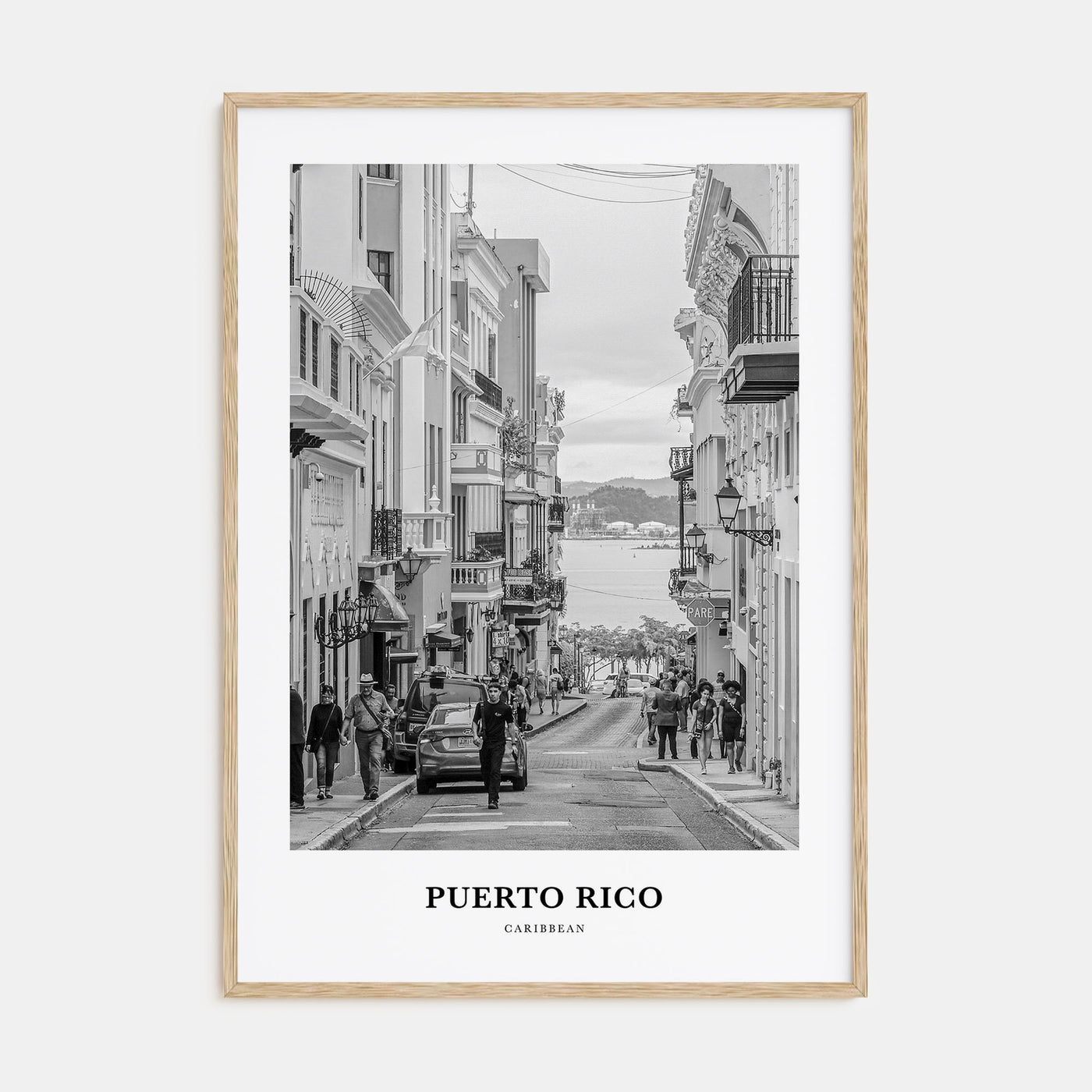 Puerto Rico Portrait B&W No 2 Poster