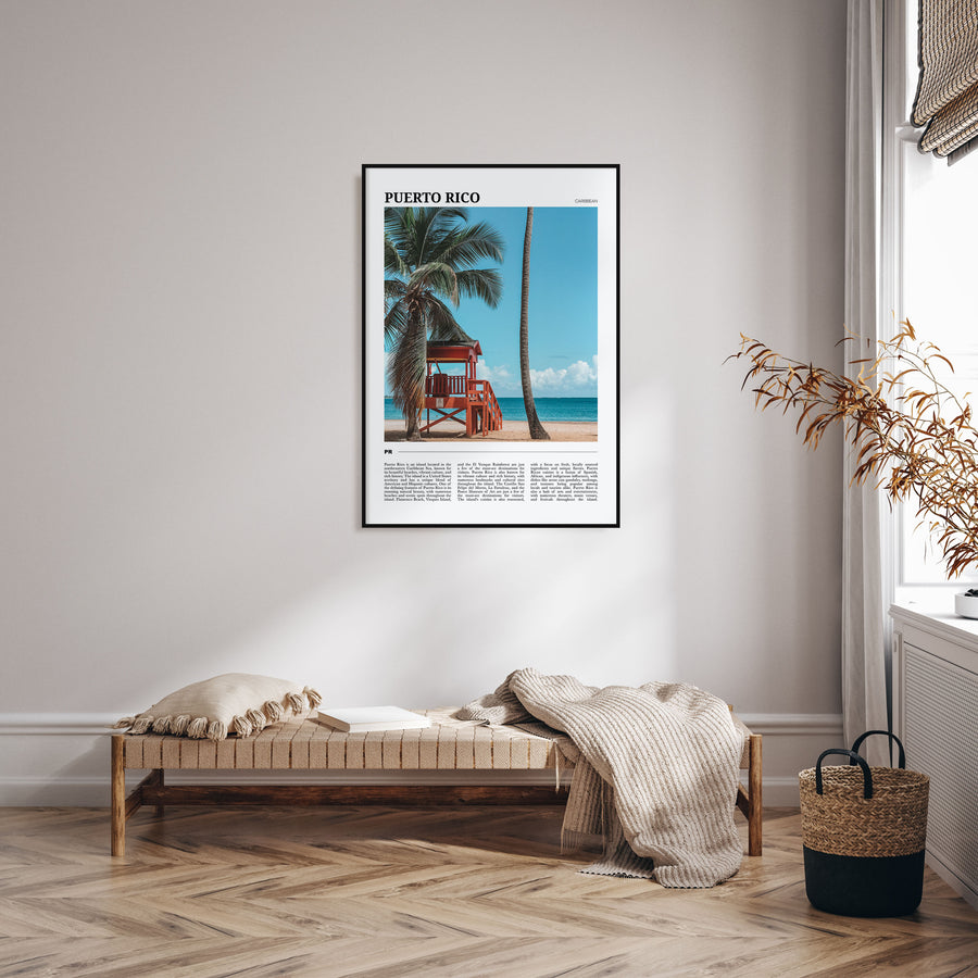 Puerto Rico Travel Color Poster
