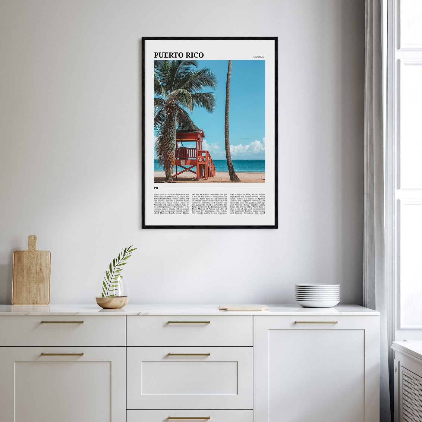 Puerto Rico Travel Color Poster