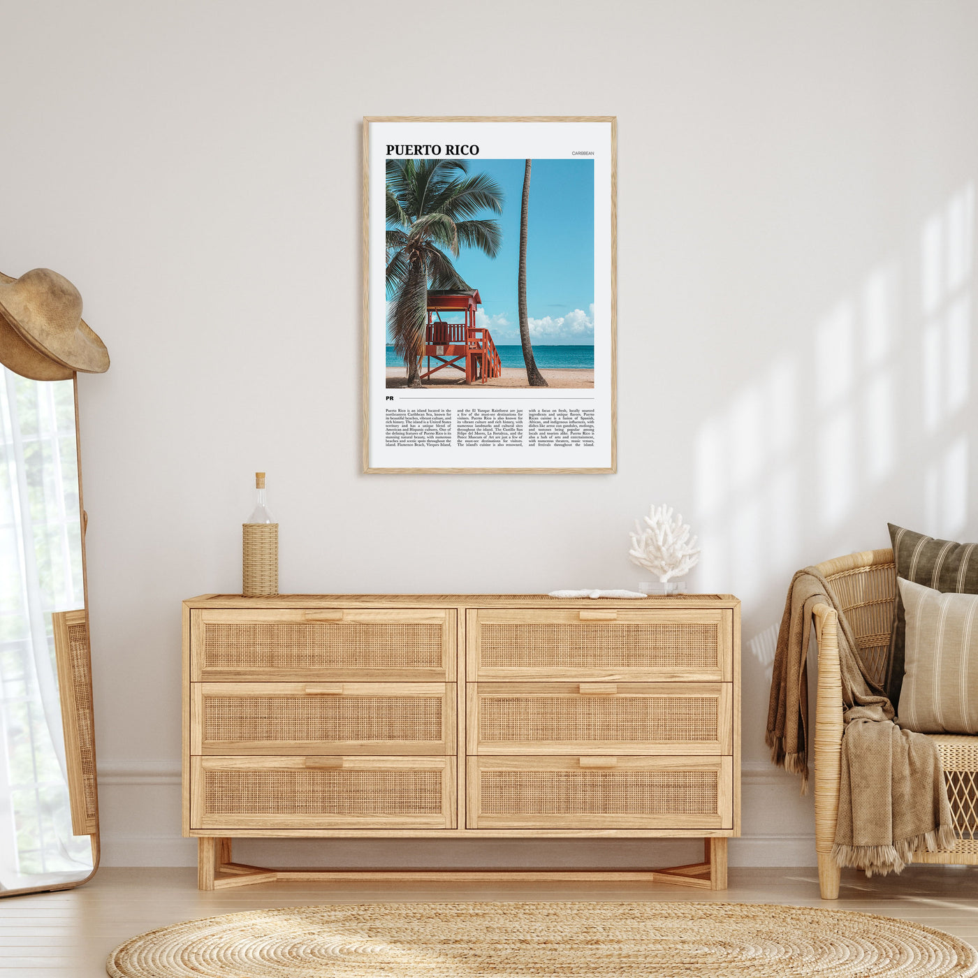 Puerto Rico Travel Color Poster
