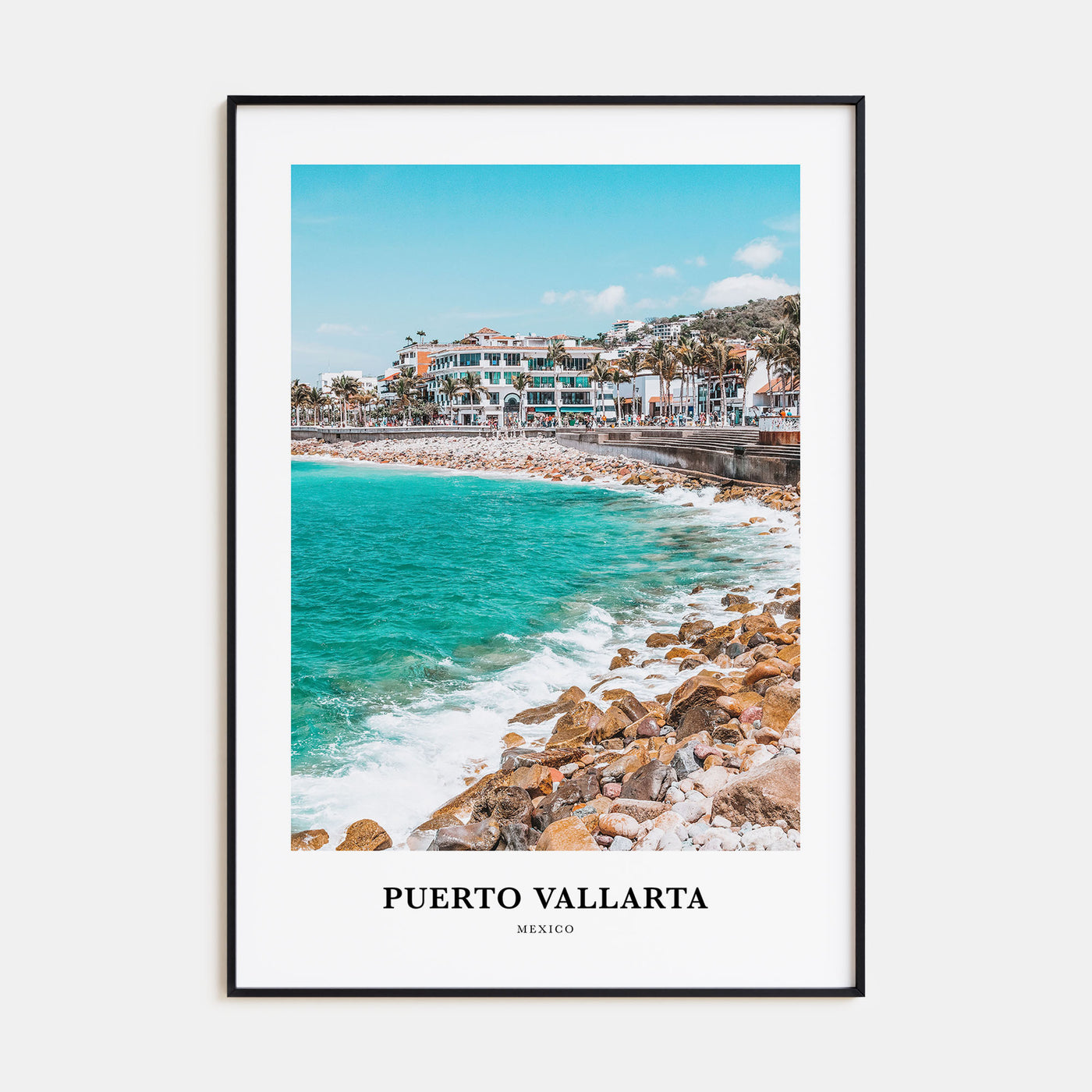 Puerto Vallarta Portrait Color Poster