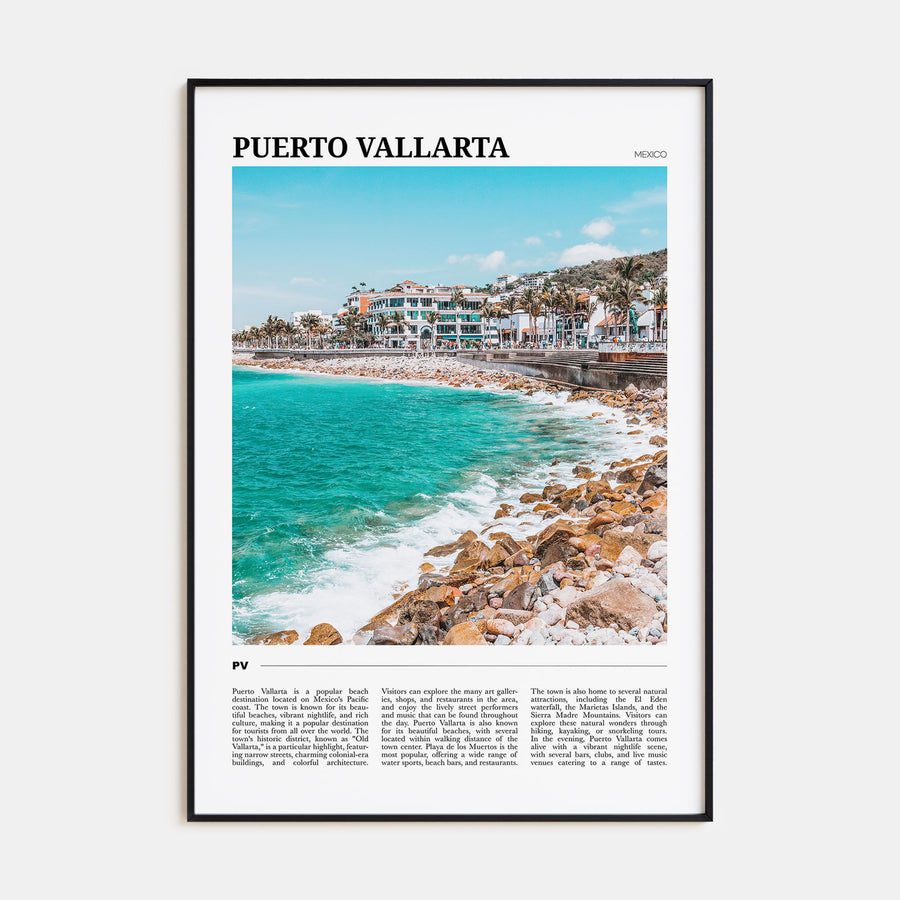 Puerto Vallarta Travel Color Poster
