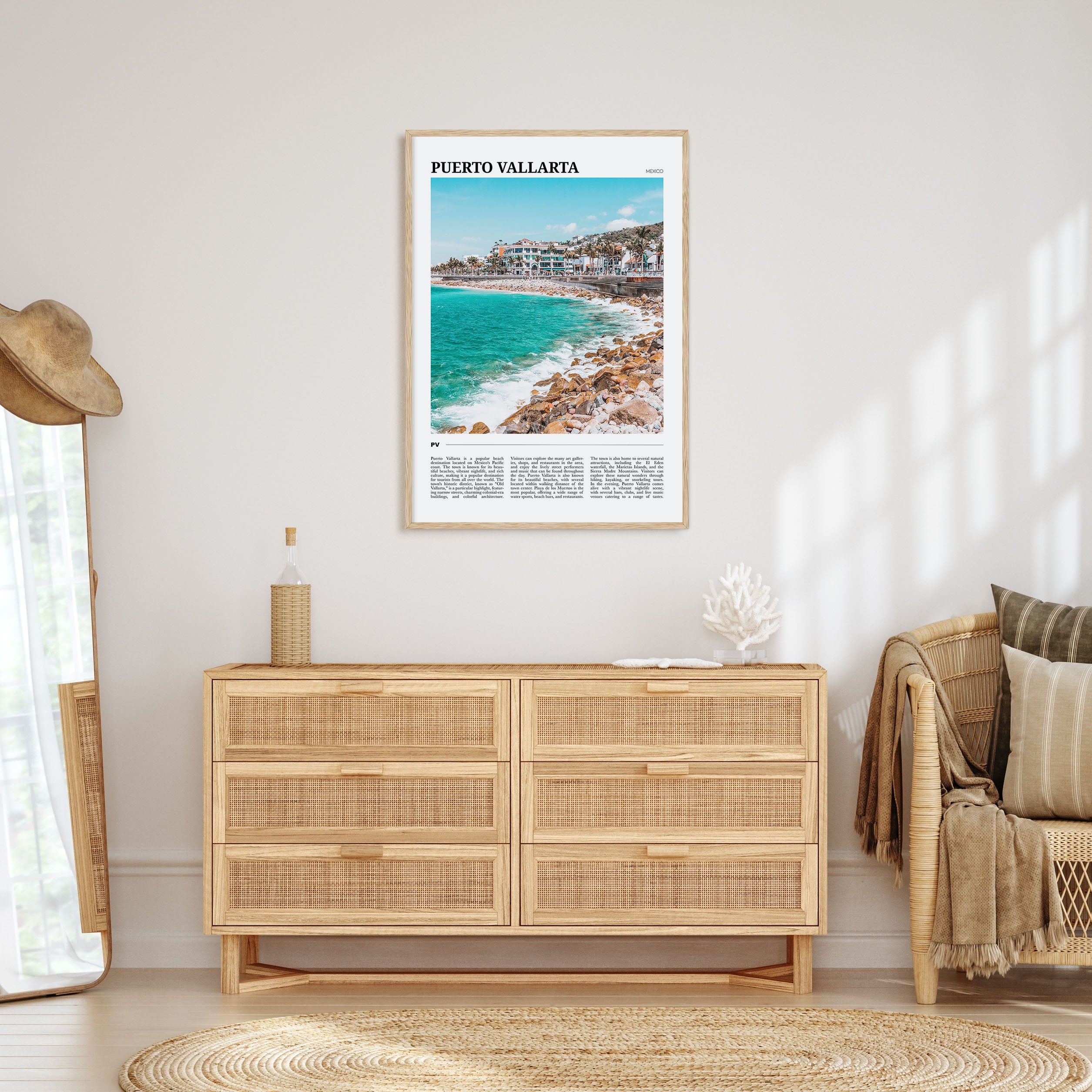 Puerto Vallarta Travel Color Poster