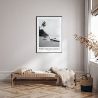 Puerto Viejo de Talamanca Portrait B&W Poster
