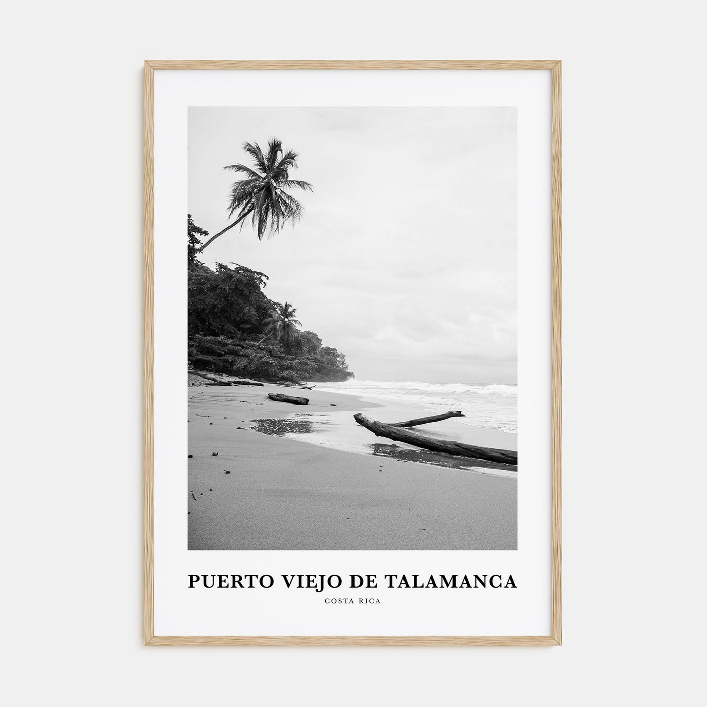 Puerto Viejo de Talamanca Portrait B&W Poster
