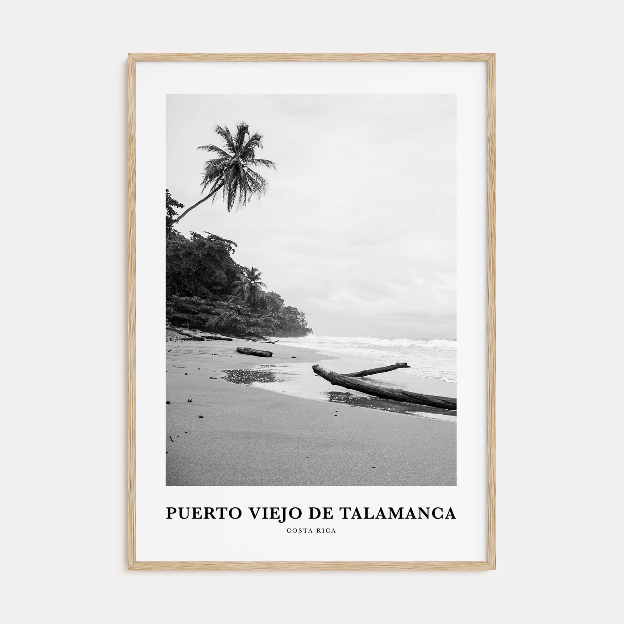 Puerto Viejo de Talamanca Portrait B&W Poster